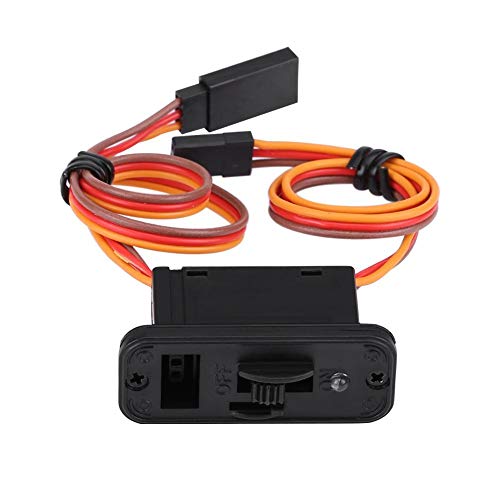 1Pcs LED RC Schalter Heavy Duty 60 Cores JR RC Servo ESC EIN Aus Anschlüsse Zubehör mit LED-Anzeige für Empfänger von Tonysa