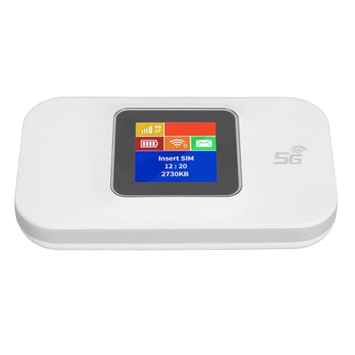 4G LTE Mobiles WLAN, Tragbarer WLAN-Hotspot-Router mit SIM-Kartensteckplatz für Reisen, Mobiler WLAN-Reise-WLAN-Router 4G LTE Mobiler WLAN-Mobiler WLAN-Router (White) von Tonysa