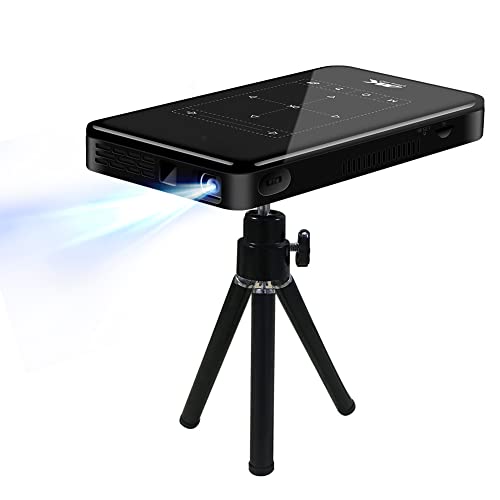4K Beamer, Portable 3D HD Smart DLP Pocket Projektor, 20.000 Stunden Lichtlebensdauer, for Android 6.0 Heimkino Videobeamer, Unterstützt DC IN, HD IN, HDMI, USB 4K Beamer, Portable 3D HD Smart DLP Pocket Projektor, 20.000 Stunden Lichtlebensdauer, for Android 6.0 Heimkino Videobeamer, Unterstützt DC IN, HD IN, HDMI, USB von Tonysa