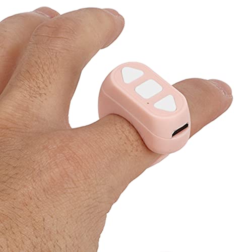 Finger-App Page Turner, -Bluetooth-Fernbedienung Phone Turner App Bluetooth-Fernbedienung Page Turner Page Turner Control für Phone Pad Camera Remote Shutter Selfie (Rosa) von Tonysa