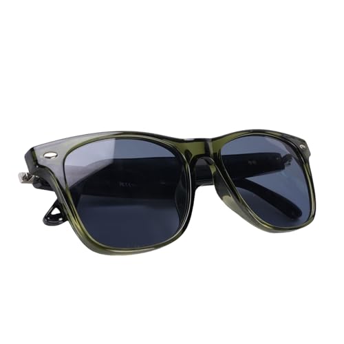 KI-Smart-Brille mit Touch-Steuerung, Bluetooth 5.4-Sonnenbrille, Wasserdicht nach IP65, Eingebautes Mikrofon/Lautsprecher, Fernfoto, Zum Fahren, für den (Grüne Rahmen Sonnenbrille) von Tonysa