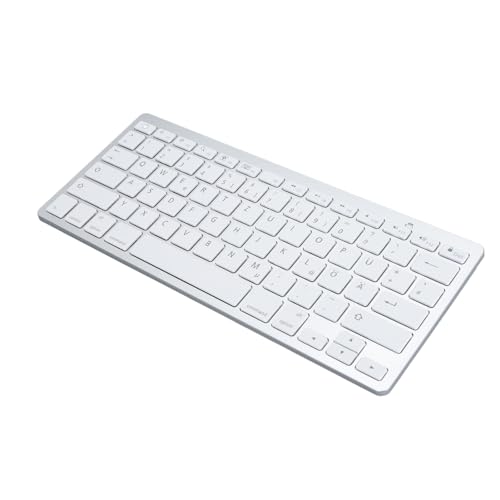 Kabellose -Tastatur, Leise, Komfortable Tastatur, Tragbar, Kompakt, Ultradünn, Ergonomisches Design und Schönes Aussehen, Universell für (Deutsches QWETZ-Layout) von Tonysa