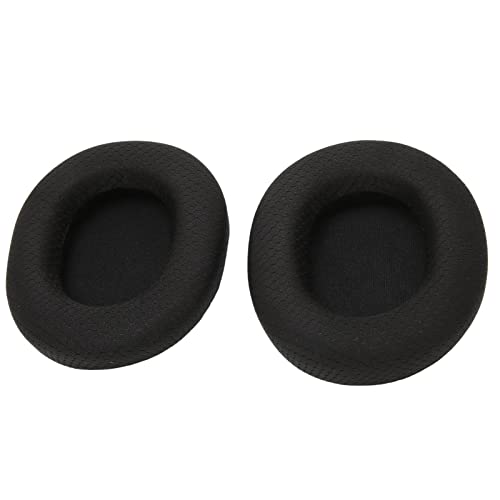 Kopfhörer-Ohrpolster für Arctis 1 3 5 7 9pro Ersatz aus schwarzem Stoff, Ohrpolster, Geräuschisolierung, Ersatz-Pads (Schwarz und Schwarz) von Tonysa