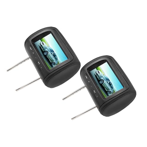 Kopfstützenmonitor, 7 Zoll, Kabellose Steuerung, Kopfstütze, Auto-LCD-Display ohne CD, DVD, 2 Videoeingänge, Auto-Kopfstützenmonitor, Verstellbare Kopfstütze, LCD-Videomonitor, von Tonysa
