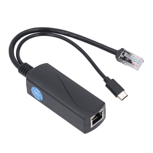 POE-Splitter für Pi 5 5B, Gigabit-Ethernet-Splitter mit -Adapter, IEEE802.3af-konform, 1000 Mbit/s Power-Over-Ethernet-Splitter für Vielseitige Netzwerkerweiterung von Tonysa