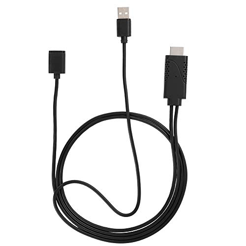 Tonysa 2 in 1 1080P USB Buchse auf HDMI Stecker HDTV Adapter mit Kühlloch Design, HDMI/USB/USB 2.0 Buchse Adapterkabel Kabel für Android TV von Tonysa