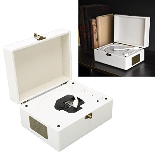 Tragbarer CD Player mit Bluetooth, Kpop Musikplayer mit Typ C Ladeanschluss, Wiederaufladbarer Plattenspieler Tonabnehmerkopf für Zuhause (Weiss) von Tonysa
