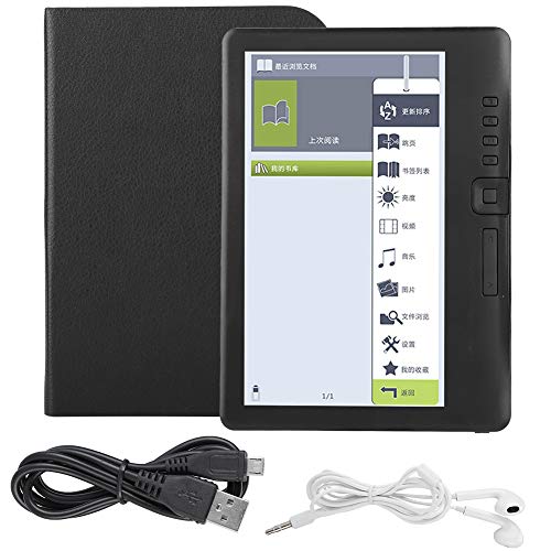 Tragbarer E-Book Reader, Digital Buchleser mit Buntem TFT LCD Bildschirm, 250 cd / m2 Heilligkeit, 2100 mAh Batterie, Unterstützung TF Karte, Unterstützt WiFi Verbindung Nicht(8G) von Tonysa