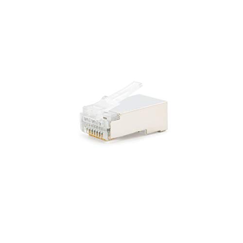 Nanocable 10.21.0103 - Anschluss für RJ45 Ethernet Netzwerkkabel, 8 adriges Cat.5e FTP, Beutel mit 10 Einheiten von TooQ