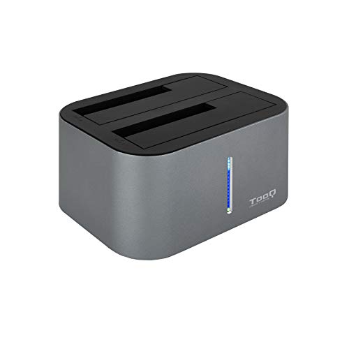 TOOQ TQDS-805G – Dockingstation mit Dual-SATA-Schacht für 2,5-Zoll- und 3,5-Zoll-Laufwerke, USB 3.0 / USB 3.1 Gen1, kompatibel mit USB 2.0, Offline-Clone-Funktion, Grau TOOQ TQDS-805G – Dockingstation mit Dual-SATA-Schacht für 2,5-Zoll- und 3,5-Zoll-Laufwerke, USB 3.0 / USB 3.1 Gen1, kompatibel mit USB 2.0, Offline-Clone-Funktion, Grau von TooQ