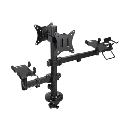 TOOQ TQPM0002 – Verstellbarer Tischständer für POS, ermöglicht die Installation von Drucker + 2 Bildschirmen 17"-32" + Terminal mit Lesegerät, Schwarz TOOQ TQPM0002 – Verstellbarer Tischständer für POS, ermöglicht die Installation von Drucker + 2 Bildschirmen 17"-32" + Terminal mit Lesegerät, Schwarz von TooQ