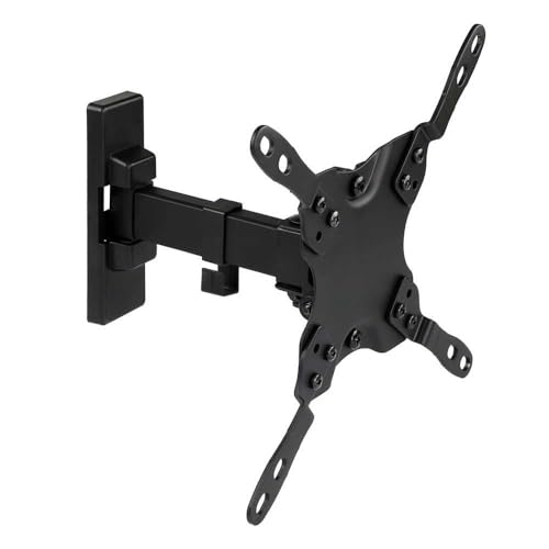 TooQ LP2042TNL-B - Schwenk und neigbare Wandhalterung für Monitor/TV/LED von 13 "bis 42", bis 20 kg Gewicht, Abstand zur Wand 60mm bis 190mm, Neigung bis -12 °, Drehung bis 180 ° VESA-Format bis 200x200, schwarz von TooQ