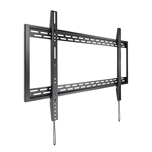 TooQ LP41130F-B - Feste Wandhalterung für Monitor/TV/LED von 60 "bis 100", bis 130 kg Gewicht, Abstand zur Wand 32mm, Ultra Slim, VESA bis 900x600, schwarz von TooQ