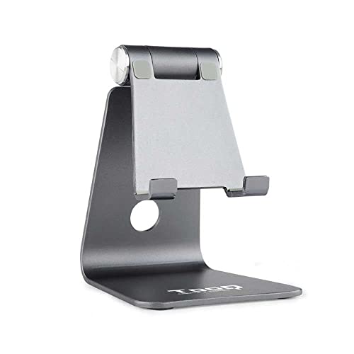 TooQ PH0001-G - Tischständer für Smartphone/iPhone neigungsverstellbar, Aluminium dunkelgrau von TooQ