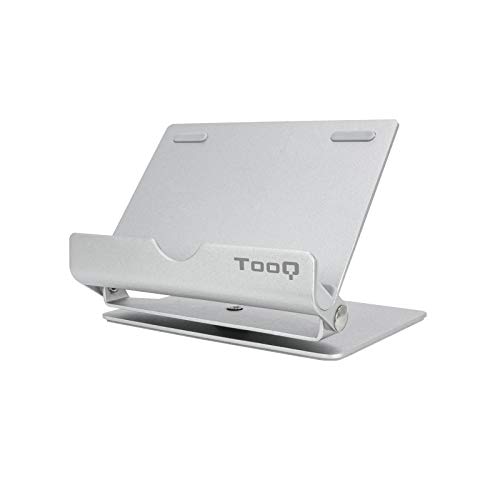 TooQ PH0002-S – Tablet-Ständer. Verstellbarer und drehbarer Tischständer für Telefon/Tablet von TooQ