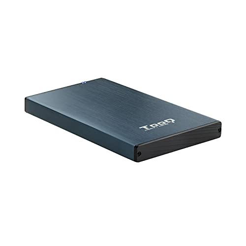 TooQ TQE-2527PB - 2,5" HDD-Gehäuse, (SATA I/II/III bis zu 9,5mm hoch, USB 3.0) Aluminium, LED-Anzeige, Farbe pazifikblau, 50 grs von TooQ