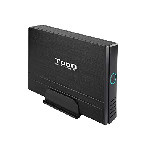 TooQ TQE-3520B - Gehäuse für 3,5" Zoll Festplatten (IDE, SATA I/II/III, USB 2.0), Aluminium, LEDAnzeige, schwarze Farbe, 350 g. von TooQ