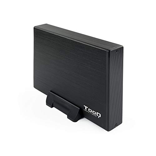 TooQ TQE-3527B - Gehäuse für 3,5" Zoll Festplatten (SATA I/II/III, USB 3.0), Aluminium, LED Anzeige, schwarz, 350 g von TooQ