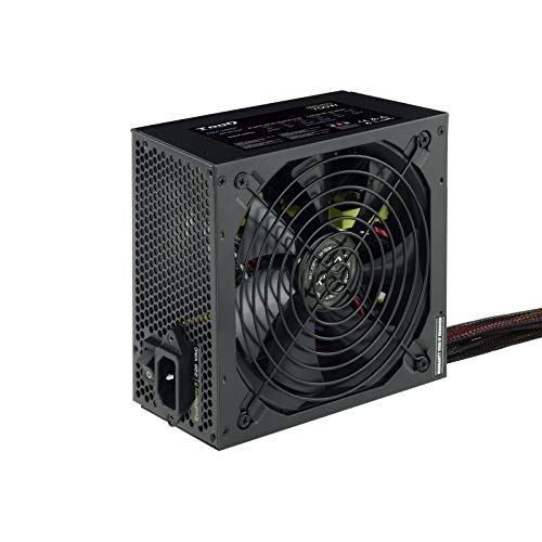 TooQ TQEP-700SP - 700W Ecopower II-Netzteil mit aktivem PFC, 140 mm leiser Lüfter mit automatischer Geschwindigkeitsregelung (ATX 12V V2.31, CE / , extralange Kabel, schwarze Farbe) von TooQ