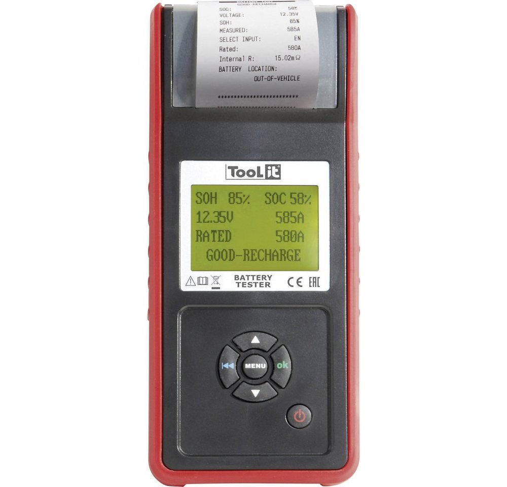 Toolit Batterietester Toolit PBT600 - START/STOP Kfz-Batterietester, Batterieüberwachung 1 von Toolit