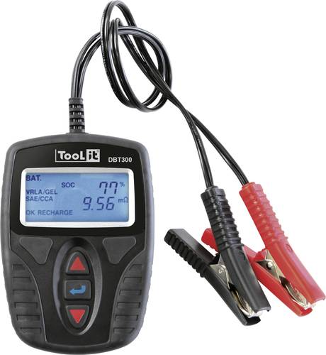 Toolit DBT300 Kfz-Batterietester, Systemanalysegerät 12V Ladeüberwachung, Batterieprüfung 227mm x von Toolit