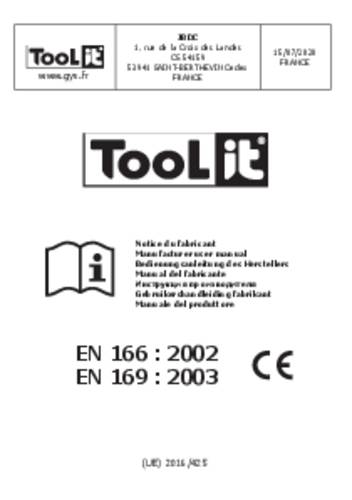 Toolit EXPERT 11 RACER 5er 040823 Ersatzscheiben für Schweißerschutzhelm von Toolit