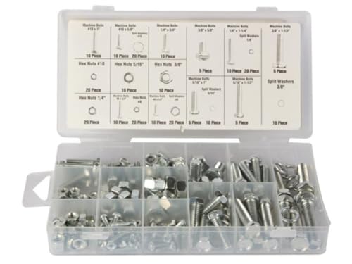 PEREL - HAS06 Muttern- Und Bolzen-Sortiment (240-er pack) 174584 von Toolland a land of possibilities