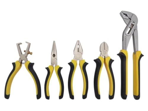 Toolland HPSET1 Chrom-Vanadium-Stahl Zangenset (5-er pack) von Toolland a land of possibilities