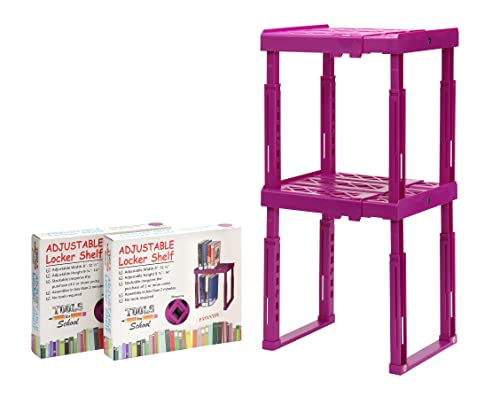Tools for School Verstellbares Spindregal, robuster ABS-Kunststoff, Breite verstellbar von 20,3 cm - 31,8 cm, Höhe verstellbar von 25,4 cm - 35,6 cm, patentiertes Design, Vorsicht vor billigen von Tools for School
