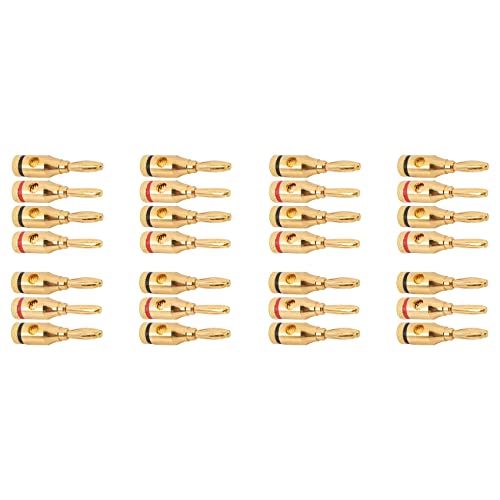 Toolvvik 14 Paar, Offene Schraub Bananen Stecker FÜR Lautsprecher Kabel von Toolvvik