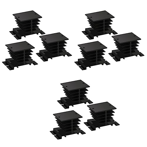 Toolvvik Solid State Relais Kuehlkoerper, 9PCS Aluminium Kuehlkoerper PID Temperaturregler Kuehlkoerper Fuer Solid State Relais und SSR Kuehler Schwarz Fuer SSR-10,25,40A Toolvvik Solid State Relais Kuehlkoerper, 9PCS Aluminium Kuehlkoerper PID Temperaturregler Kuehlkoerper Fuer Solid State Relais und SSR Kuehler Schwarz Fuer SSR-10,25,40A von Toolvvik