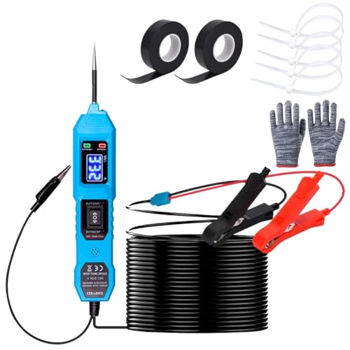 Toolvvik Stromkreisprüfer, 6 V - 24 V Gleichstrom, Prüflampe, Auto-Sicherungsprüfwerkzeug, 12 V Kurzschlussdetektor, 12 V Elektrisches Testkit B Toolvvik Stromkreisprüfer, 6 V - 24 V Gleichstrom, Prüflampe, Auto-Sicherungsprüfwerkzeug, 12 V Kurzschlussdetektor, 12 V Elektrisches Testkit B von Toolvvik