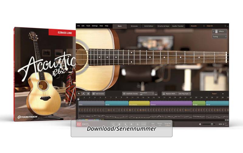ToonTrack Acoustic Rock EBX (Lizenz Code) von Toontrack
