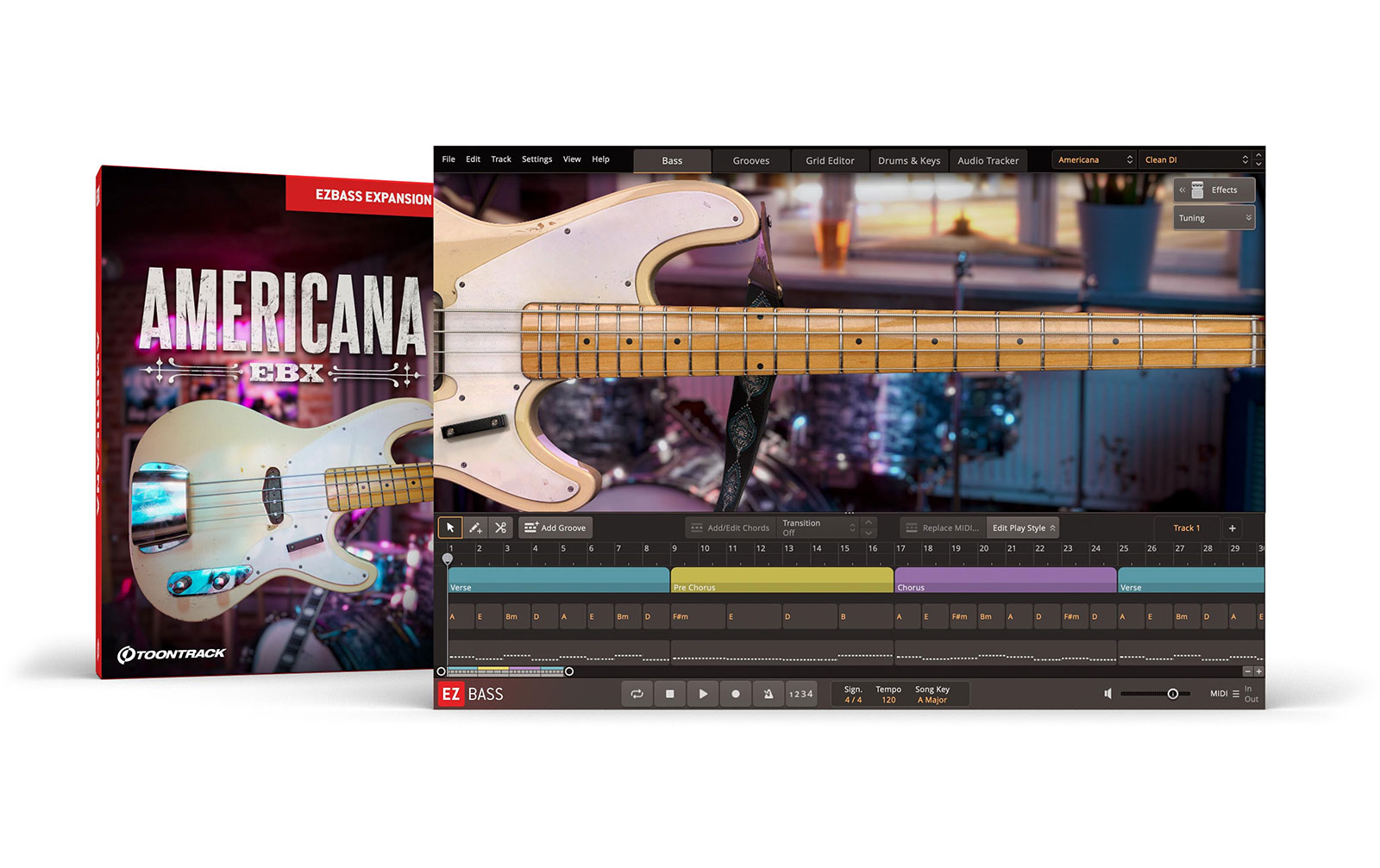 ToonTrack Americana EBX (Lizenz Code) von Toontrack