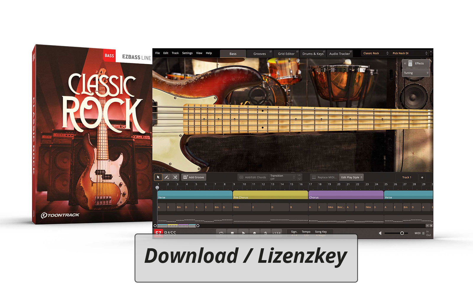 ToonTrack Classic Rock EBX (Lizenz Code) von Toontrack