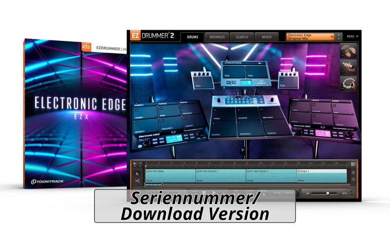 ToonTrack Electronic Edge EZX (Licence Key) von Toontrack