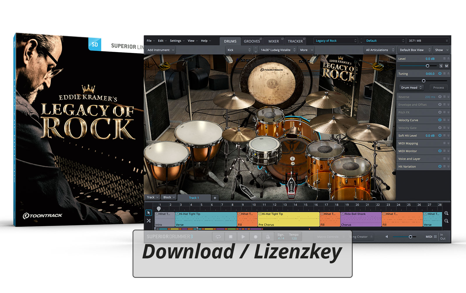 ToonTrack Fields of Rock SDX (Licence Key) von Toontrack