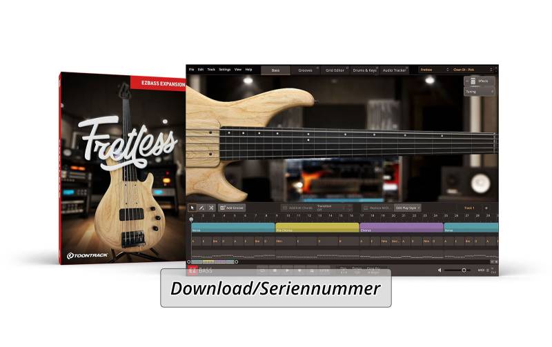ToonTrack Fretless EBX (Lizenz Code) von Toontrack