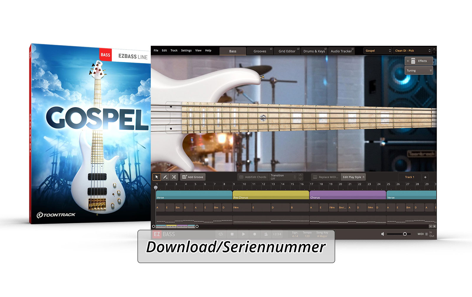 ToonTrack Gospel EBX (Lizenz Code) von Toontrack