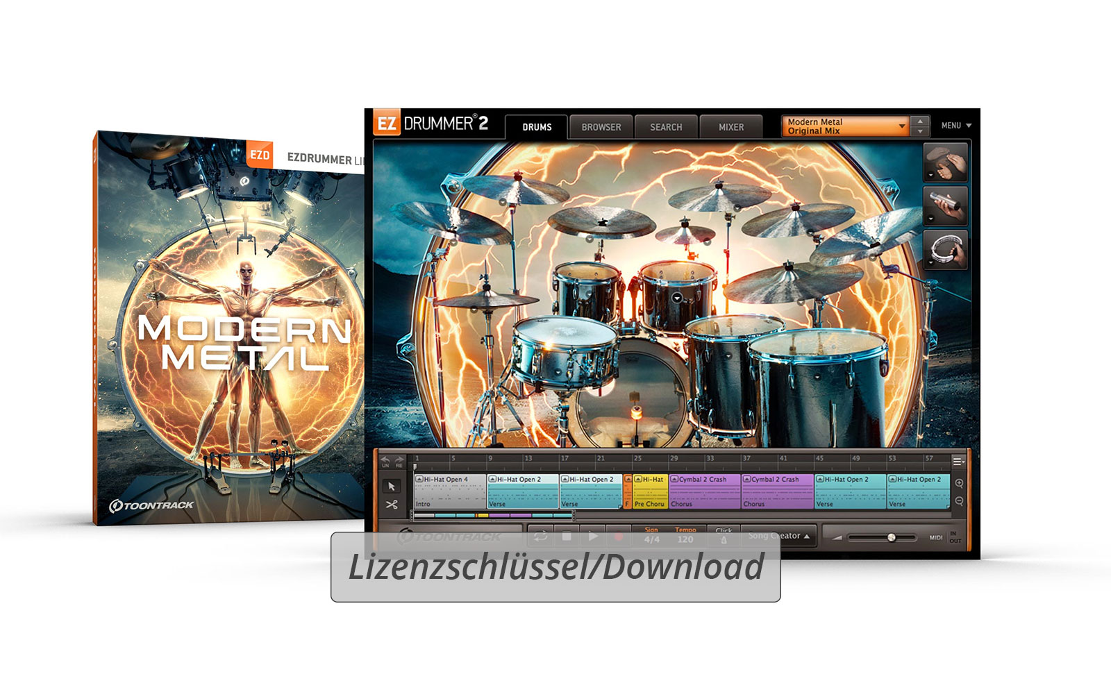 ToonTrack Modern Metal EZX (Licence Key) von Toontrack