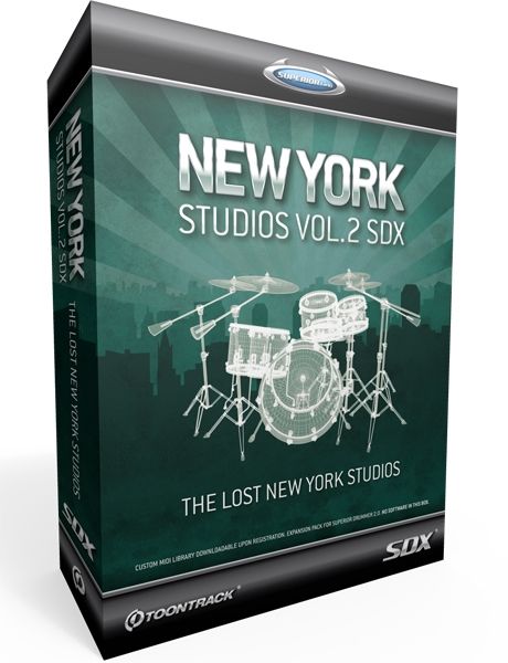 ToonTrack New York Studios Vol.2 SDX (Licence Key) von Toontrack
