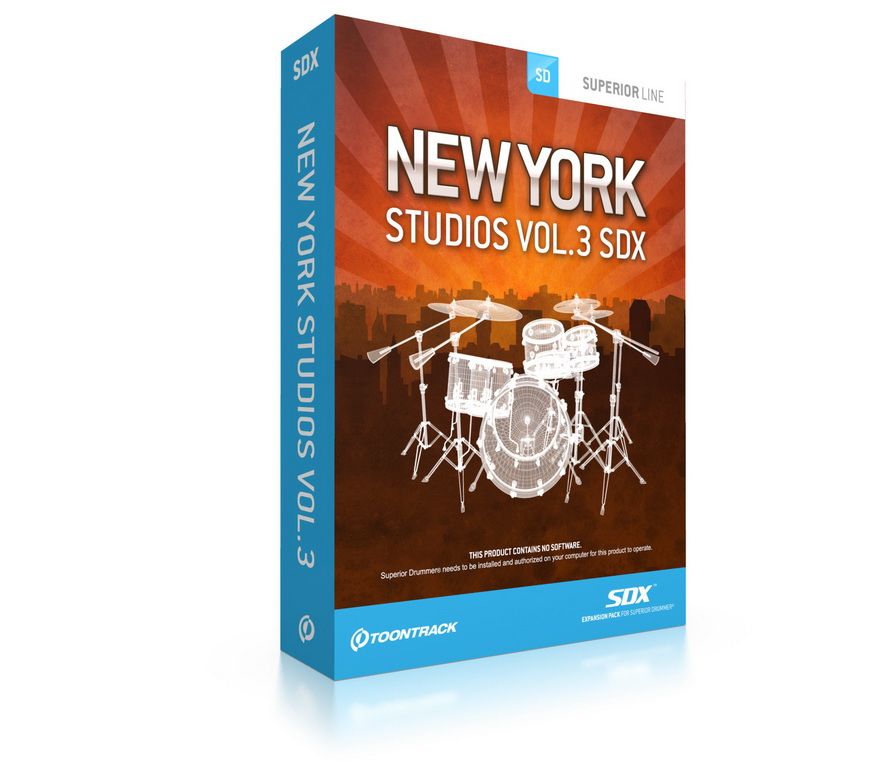 ToonTrack New York Studios Vol.3 SDX (Licence Key) von Toontrack