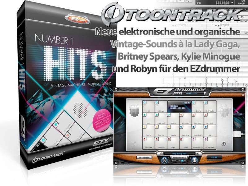 ToonTrack Number 1 Hits EZX (Licence Key) von Toontrack