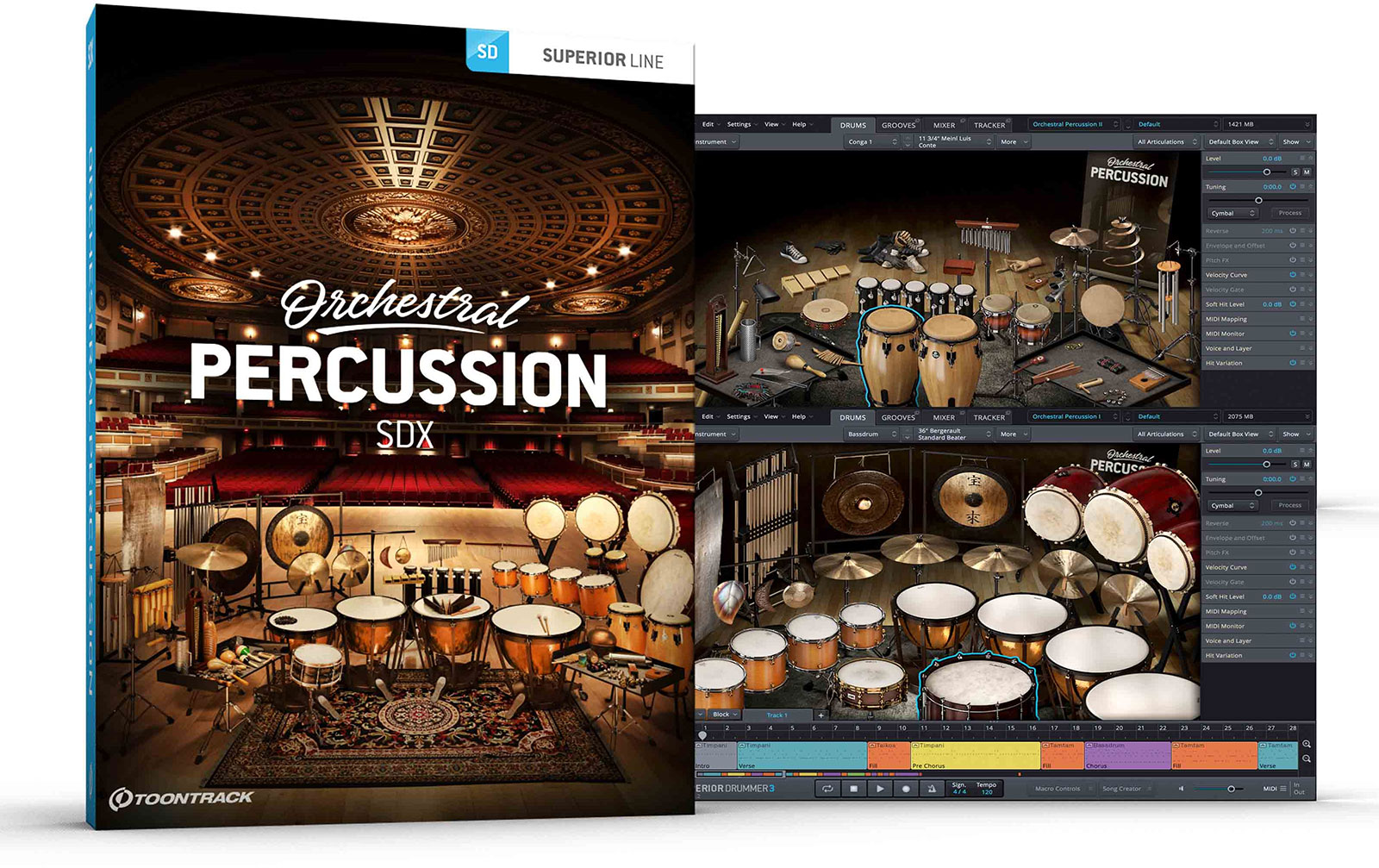 ToonTrack Orchestral Percussion SDX  (Licence Key) von Toontrack