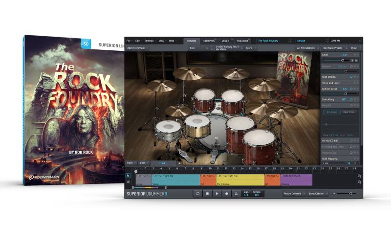 ToonTrack The Rock Foundry SDX (Licence Key) von Toontrack