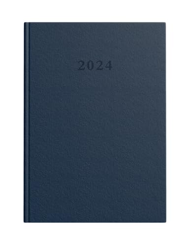 Buchkalender 2024 A4 Tageslayout Granat von Top-2000