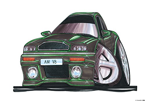 Aston Martin Vantage – Grün – Koolart Premium Qualität Schweres Mauspad 0291 von Top Banana Gifts