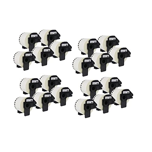 Top Fresh 20 Rollen Kompatibel DK22205 62mm x 30.48m Endlosetiketten Ersatz für DK-22205,Kompatibel für QL-500/QL-550/QL-570/QL-580N/QL-650TD/QL-700/QL-710W/QL-800/QL-810W/QL-1050/QL-1060N/QL-1100 Top Fresh 20 Rollen Kompatibel DK22205 62mm x 30.48m Endlosetiketten Ersatz für DK-22205,Kompatibel für QL-500/QL-550/QL-570/QL-580N/QL-650TD/QL-700/QL-710W/QL-800/QL-810W/QL-1050/QL-1060N/QL-1100 von Top Fresh