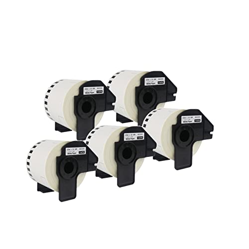 Top Fresh 5 Rollen Kompatibel DK22205 62mm x 30.48m Endlosetiketten Ersatz für DK-22205,Kompatibel für QL-500/QL-550/QL-570/QL-580N/QL-650TD/QL-700/QL-710W/QL-800/QL-810W/QL-1050/QL-1060N/QL-1100 Top Fresh 5 Rollen Kompatibel DK22205 62mm x 30.48m Endlosetiketten Ersatz für DK-22205,Kompatibel für QL-500/QL-550/QL-570/QL-580N/QL-650TD/QL-700/QL-710W/QL-800/QL-810W/QL-1050/QL-1060N/QL-1100 von Top Fresh