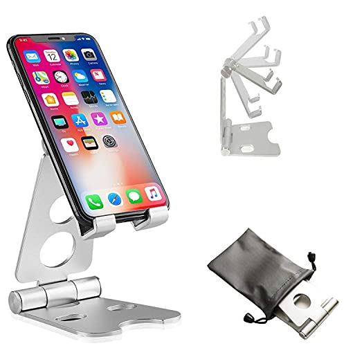 Top Fresh Silber Aluminum Alloy Handy Ständer für Universal Faltbare Tablet-Halterung,Handy-Halterung,kompatibel mit iPad Mini,Huawei,Xiaomi,Samsung,iPhone und Alle Arten von Smartphones Top Fresh Silber Aluminum Alloy Handy Ständer für Universal Faltbare Tablet-Halterung,Handy-Halterung,kompatibel mit iPad Mini,Huawei,Xiaomi,Samsung,iPhone und Alle Arten von Smartphones von Top Fresh
